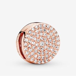 Pandora Reflections Rose Gold Charm with Crystals